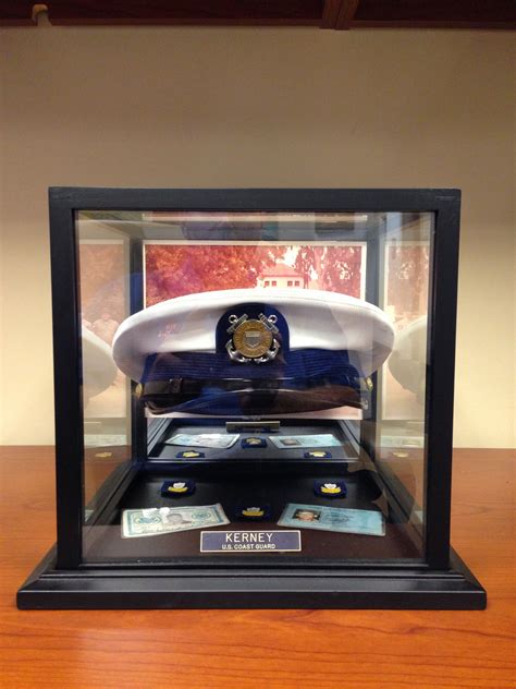 military metal hat box|military hat display shadow box.